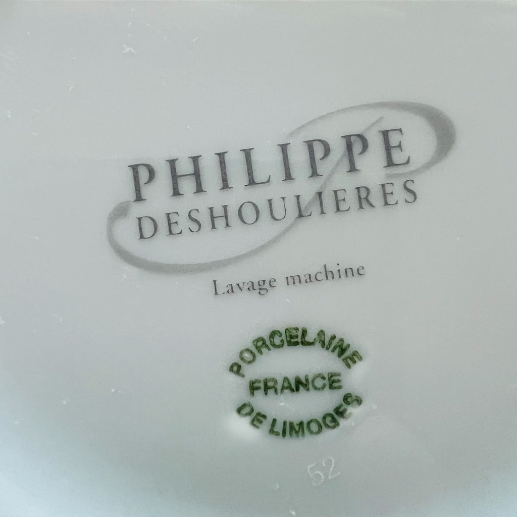 Philippe Deshoulieres Limoges Porcelain FRANCE De Limoges French Shop Scenes Plates