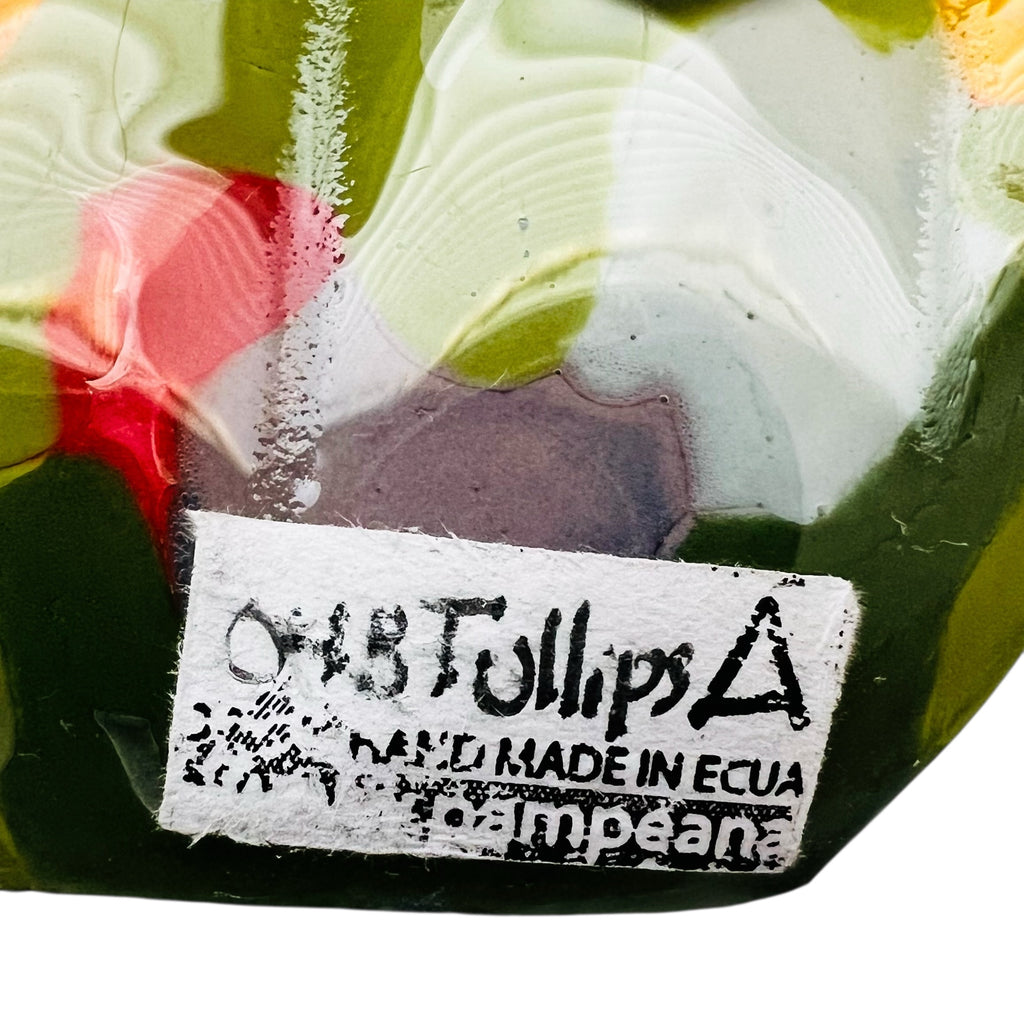 Tulips Fused Glass Soap Dish