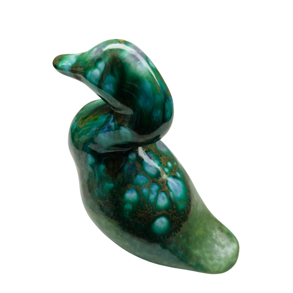 Vintage Monterey Pottery Duck Signed Figurine