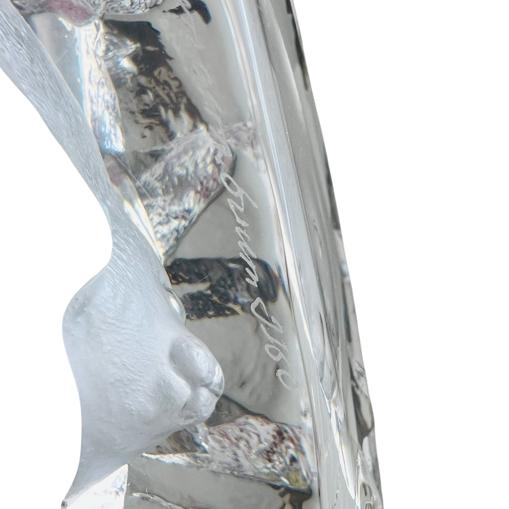 Vintage Sweden Art Glass Baby Seal Lead Crystal
Signed 3D Sculpture