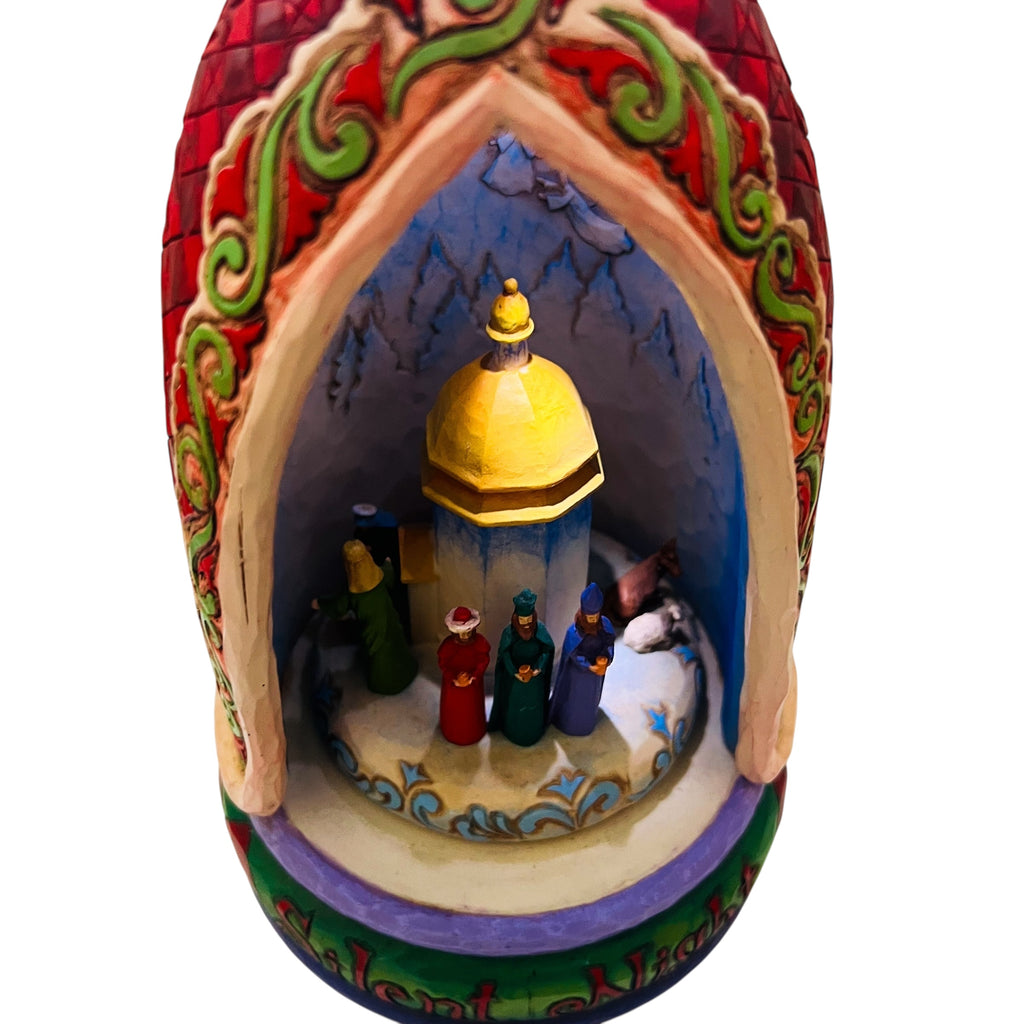 Jim Shore Christmas Lit Nativity Angel Silent Night Lighted Musical Figurine