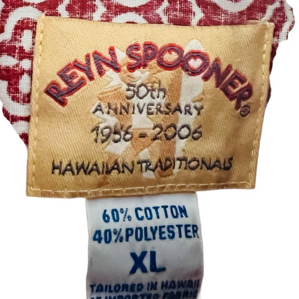 Reyn Spooner 50th Anniversary Short Sleeve Hawaiian Traditions Shirt