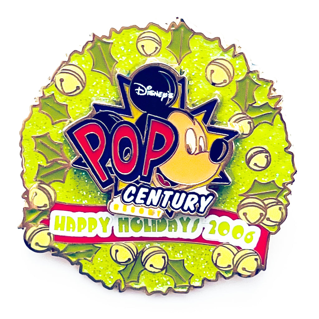 Disney Pop Century Resort Happy Holiday Wreath Mickey Mouse Limited Edition 750 Pin