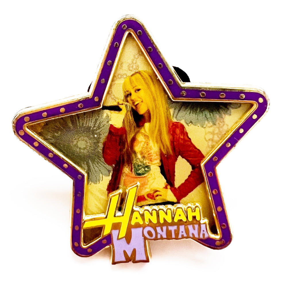 Disney Hannah Montana Star Portait Miley Cyrus Singing Microphone Pin