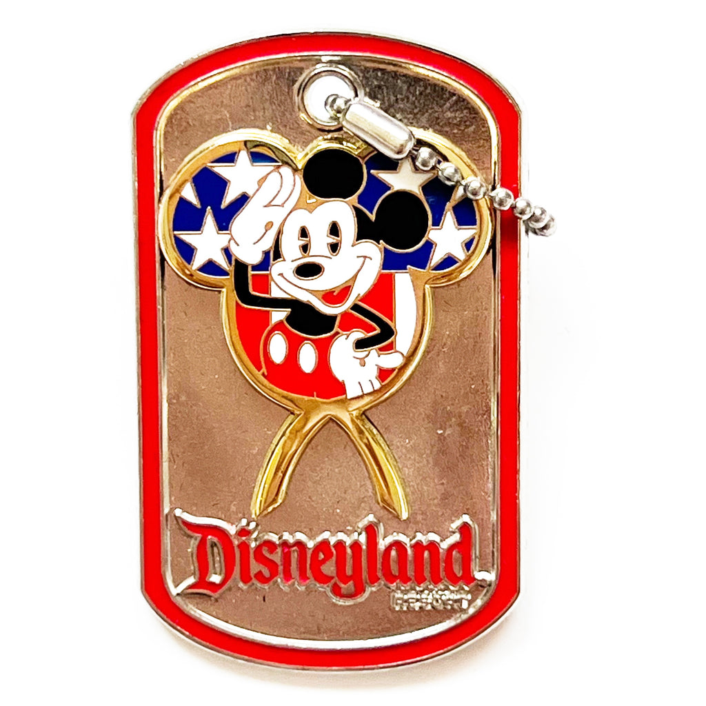 Disney Cast Member Design We Salute You Mickey Dogtag Limited Edition 500 Signed Pin