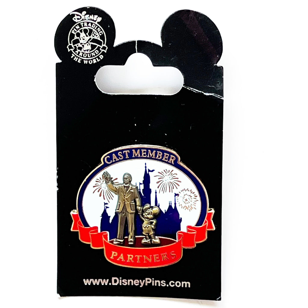 Disney Partners Cast Member Walt & Mickey Sleeping Beauty Castle Pin