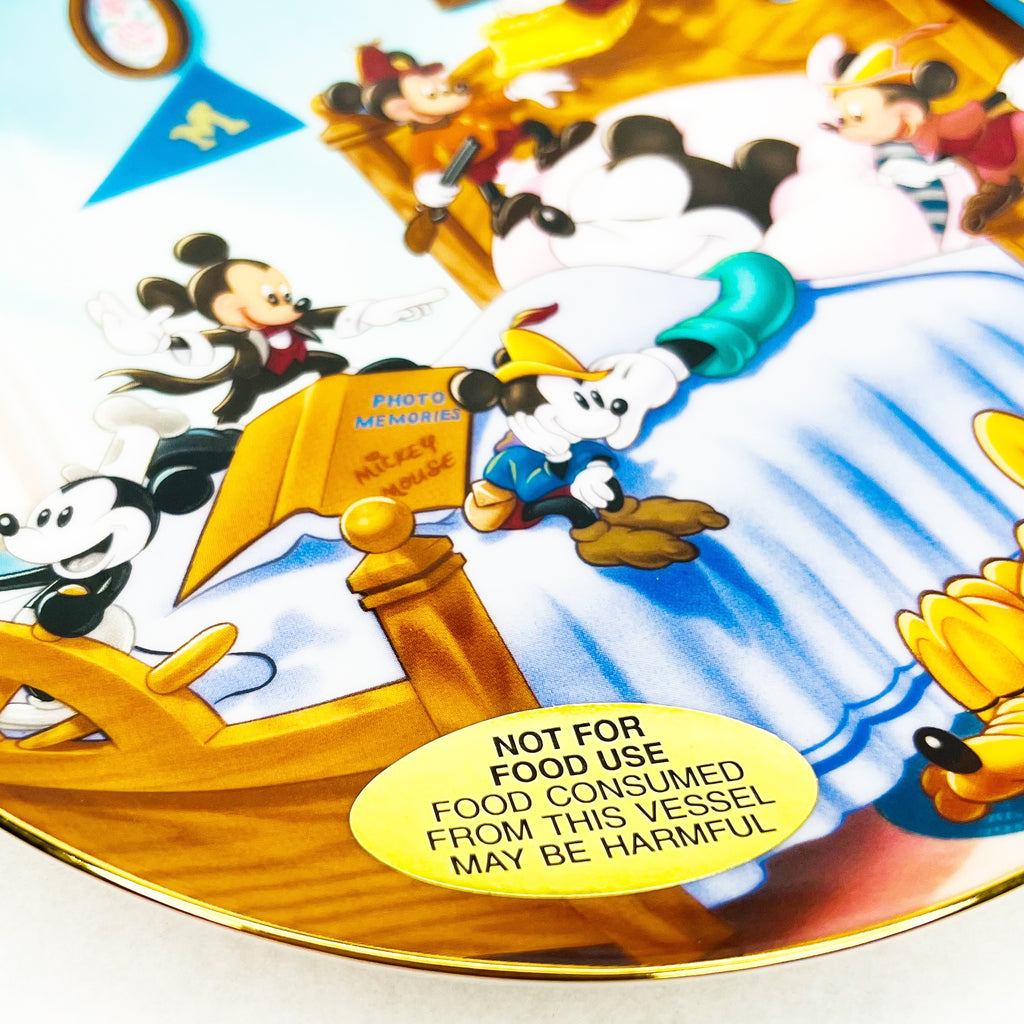 Disney Mickey Mouse Through The Years Collectors Plate
