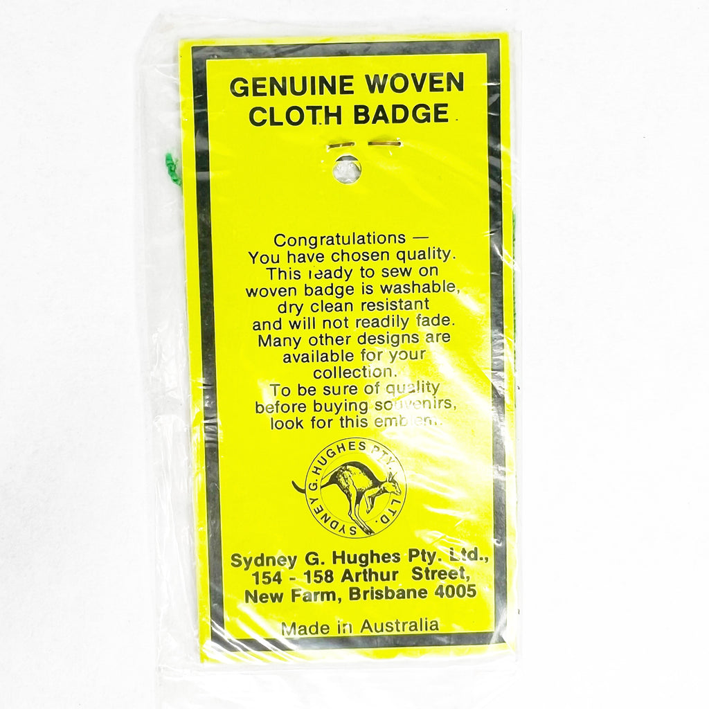 Vintage Australia Didgeridoo Embroidered Souvenir Woven Badge Patch