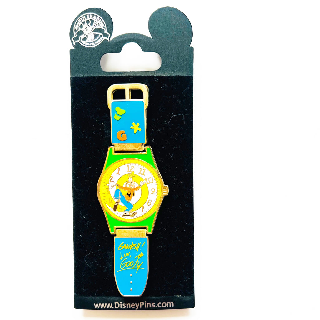 Disney Gawrsh, Luv Goofy! Hinged Wrist Watch Pin