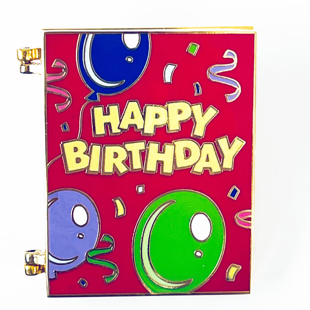 Disney Cast Exclusive Happy Birthday Donald Goofy Mickey Hinged Pin