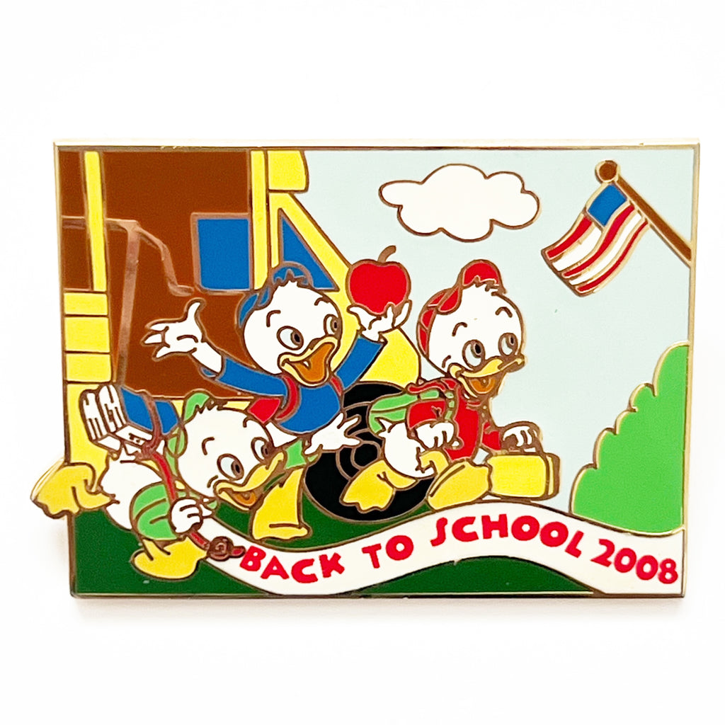 Disney Back To School 2008 Huey Dewey Louie LE 1500 Pin