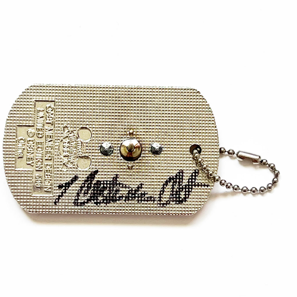 Disney Cast Member Design We Salute You Mickey Dogtag Limited Edition 500 Signed Pin