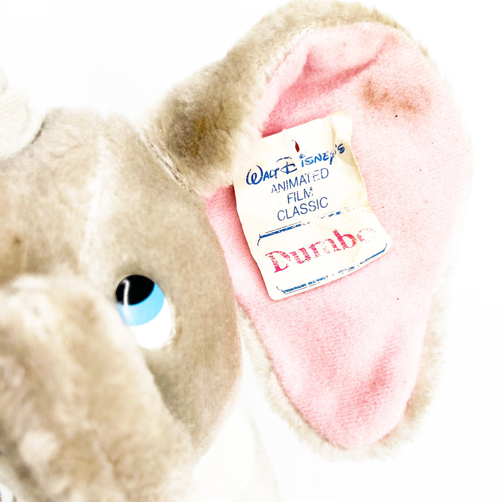 Vintage 1980s Walt Disney DUMBO 6”Stuffed Animal Plush