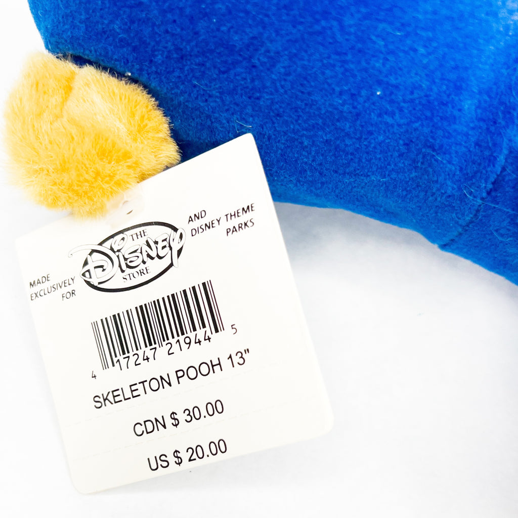 Disney Store Winne Pooh Skeleton Costume Halloween Trick Or Treat Jackolantern Pumpkin Plush