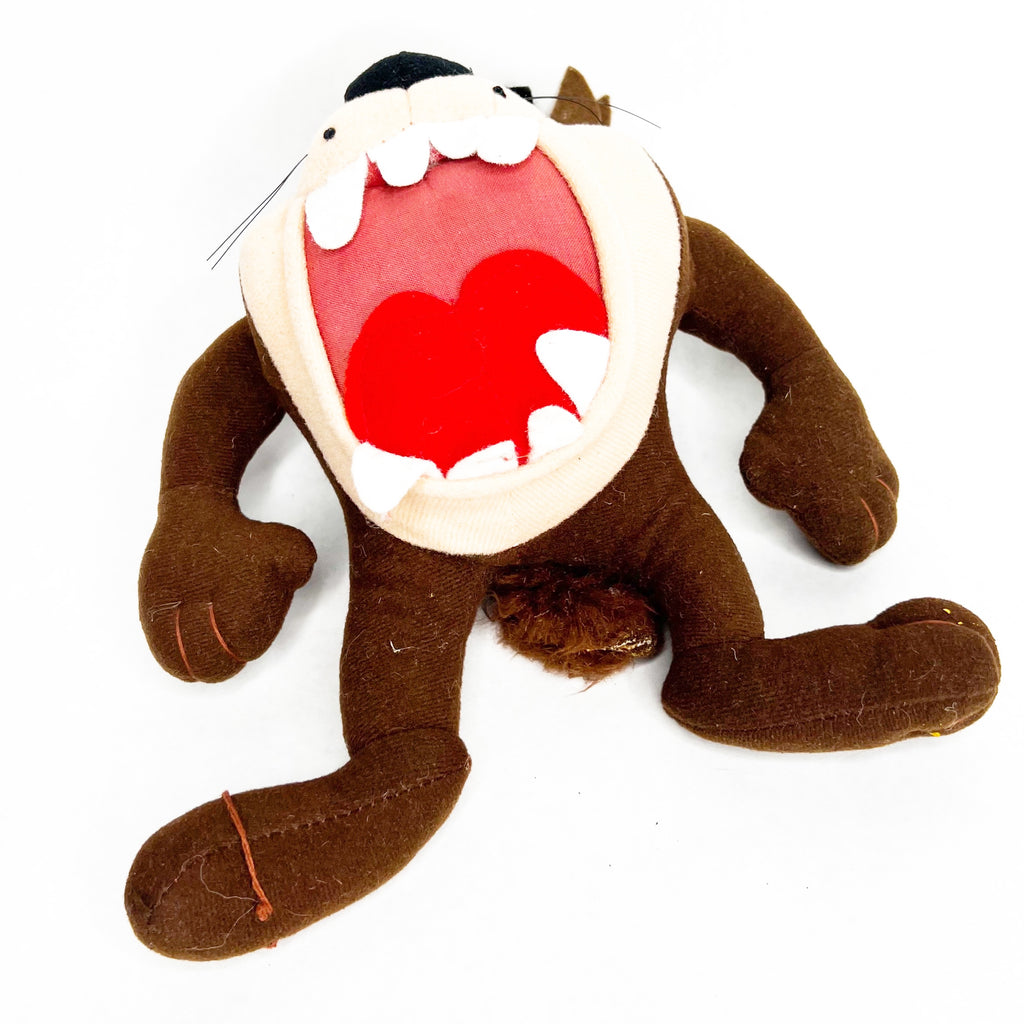 Vintage 1995 Looney Tunes Tasmanian Devil Taz Ace Novelty Plush