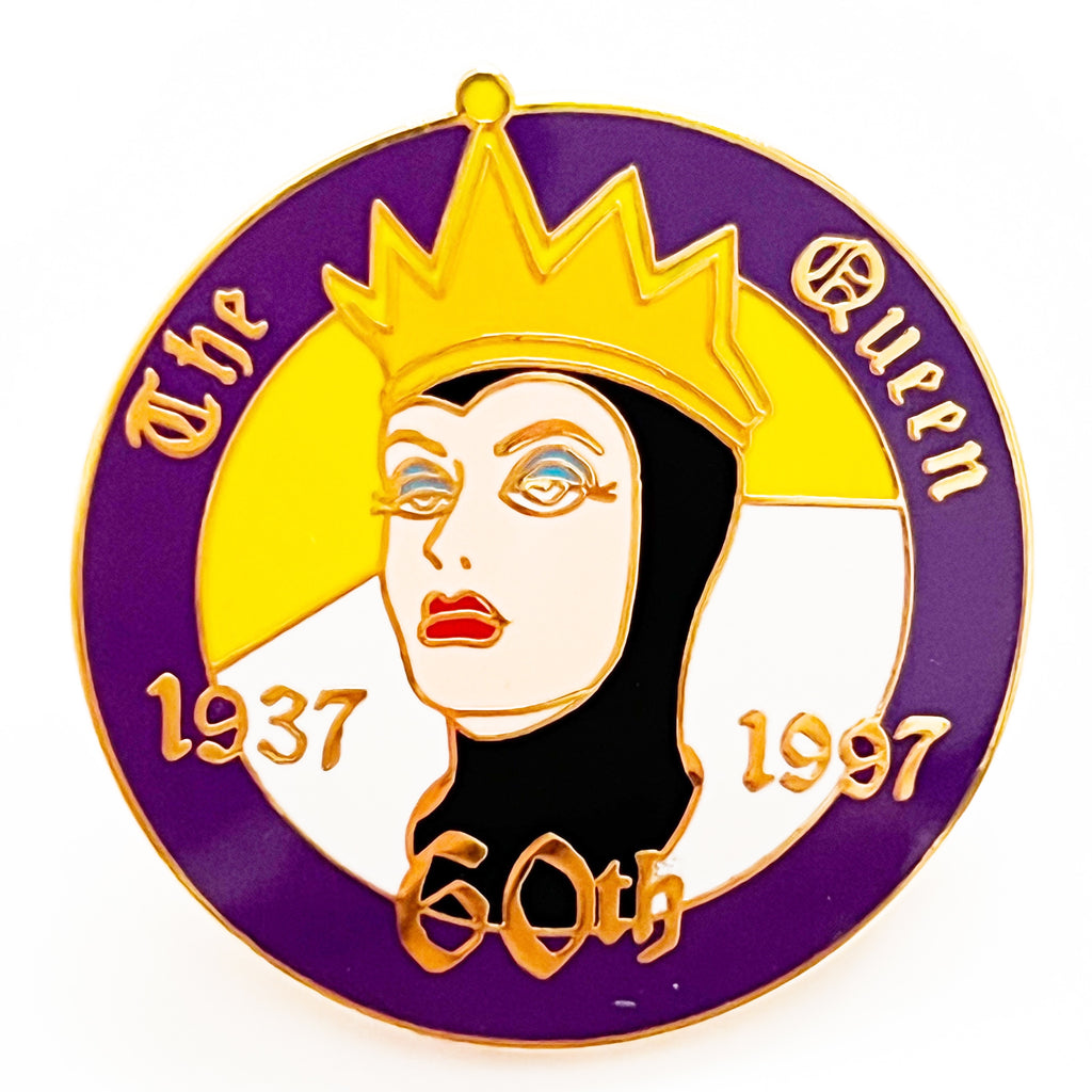 Disney Disneyland 60th Snow White & 7 Dwarfs Villain Evil Queen 1997 Pin