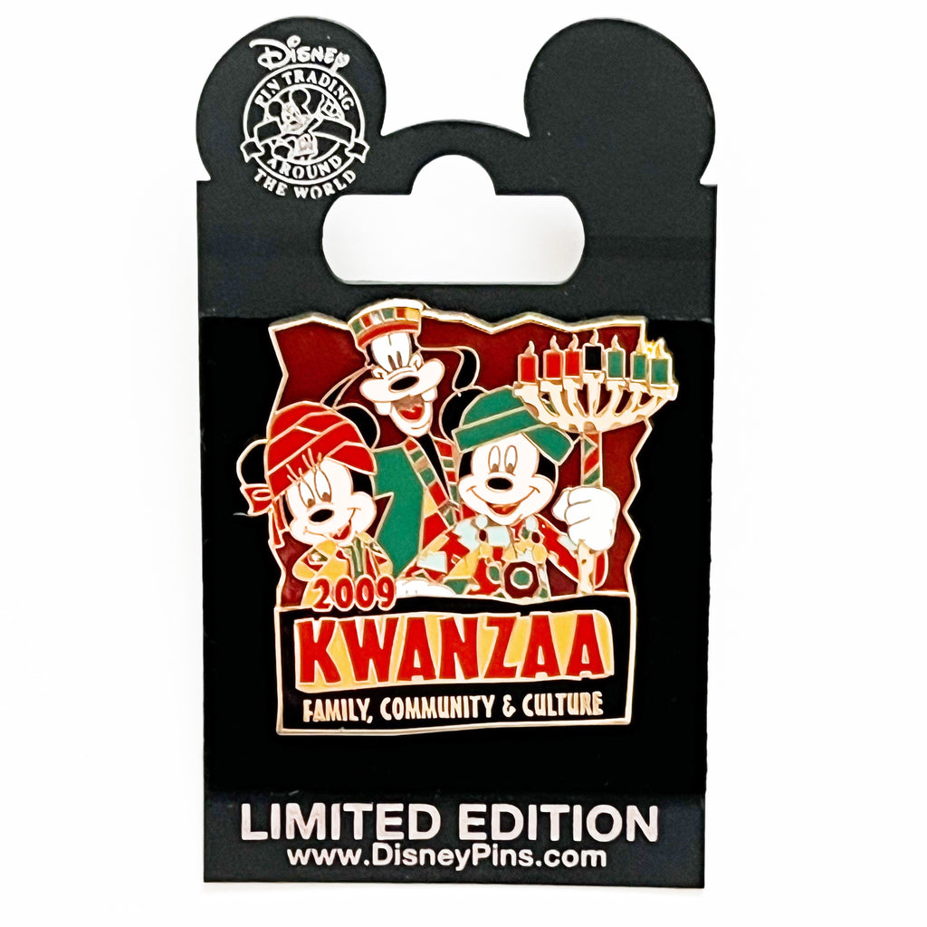 Disney Kwanzaa Minnie Goofy Mickey Limited Edition 500 Pin