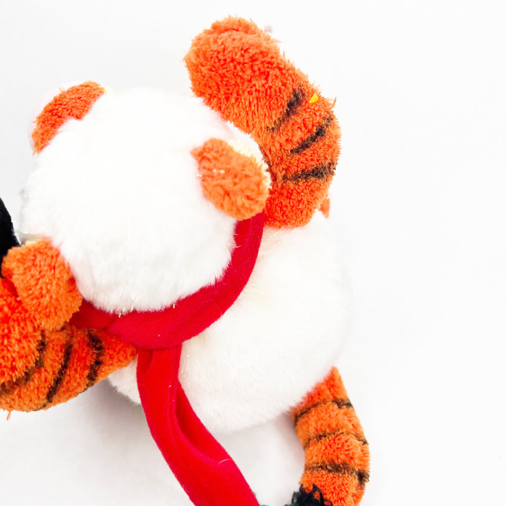 Disney Store Tigger Snowball Snowman Christmas Winnie the Pooh Plush