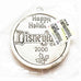 Vintage Disneyland Sleeping Beauty Castle Happy Holiday 2000 Sterling Silver .925 Ornament
