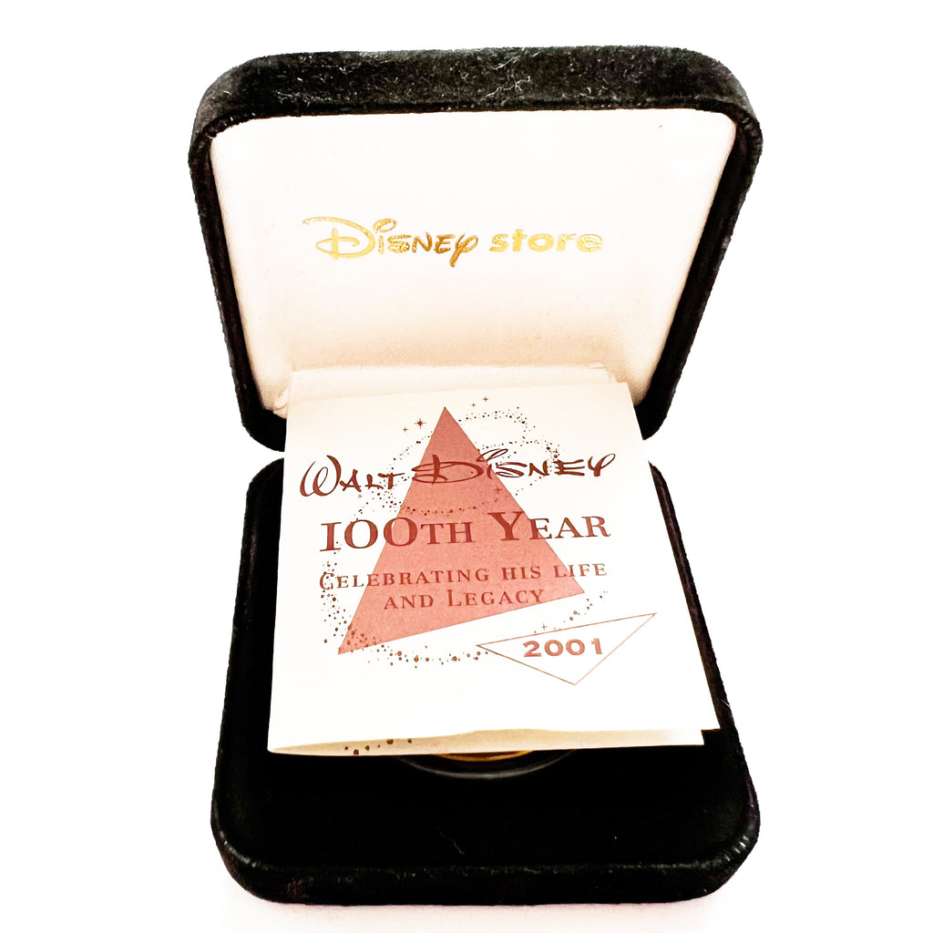 Walt Disney 100th Year 2001 The Great Western Mint Bronze COA Medallion