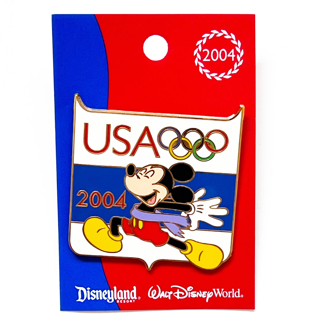Disney WDW Mickey Mouse All American Pin Festival Olympics 2004 USA Pin
