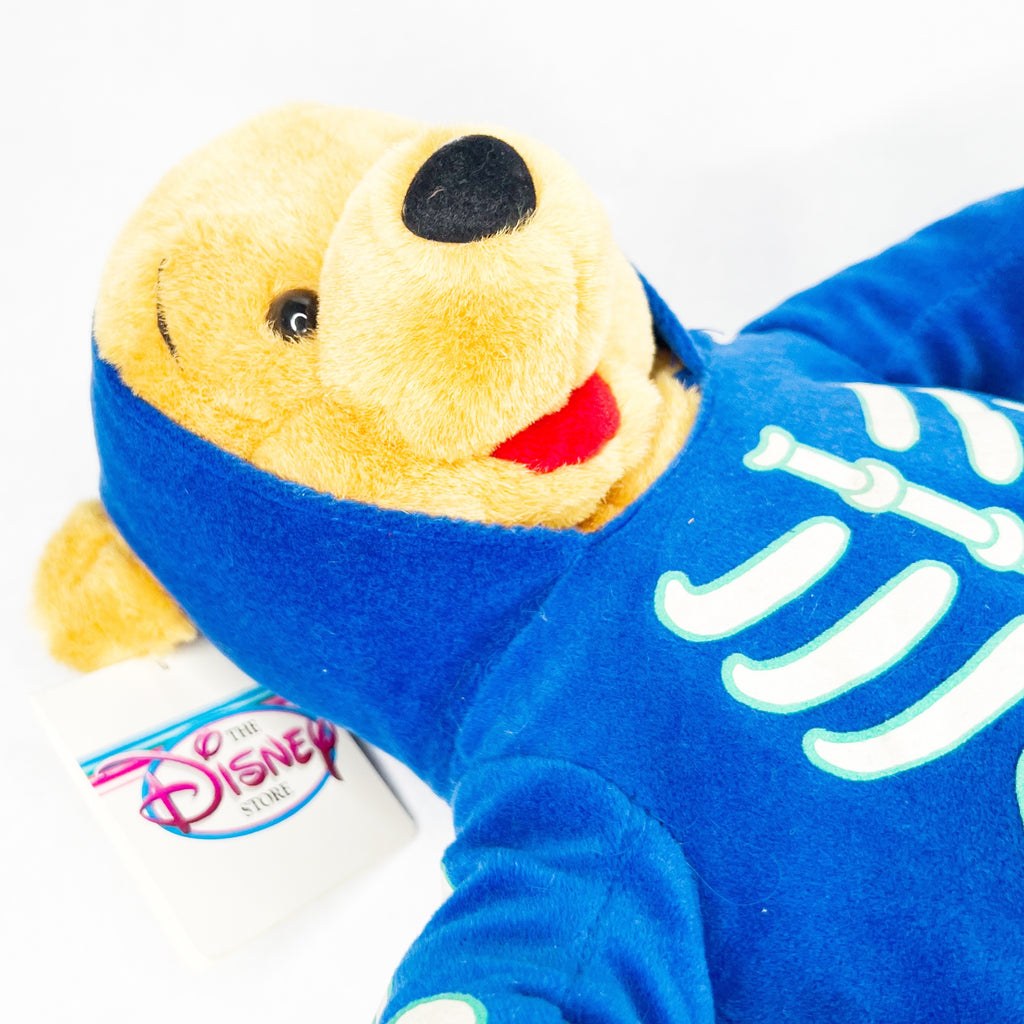 Disney Store Winne Pooh Skeleton Costume Halloween Trick Or Treat Jackolantern Pumpkin Plush