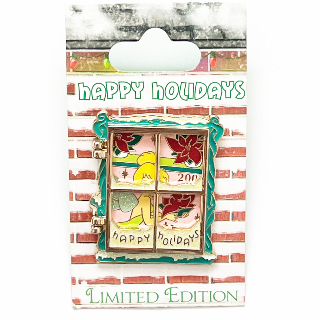 Disney Happy Holidays Tinker Bell 2009 Frosted Windows Hinge LE 2000 Pin