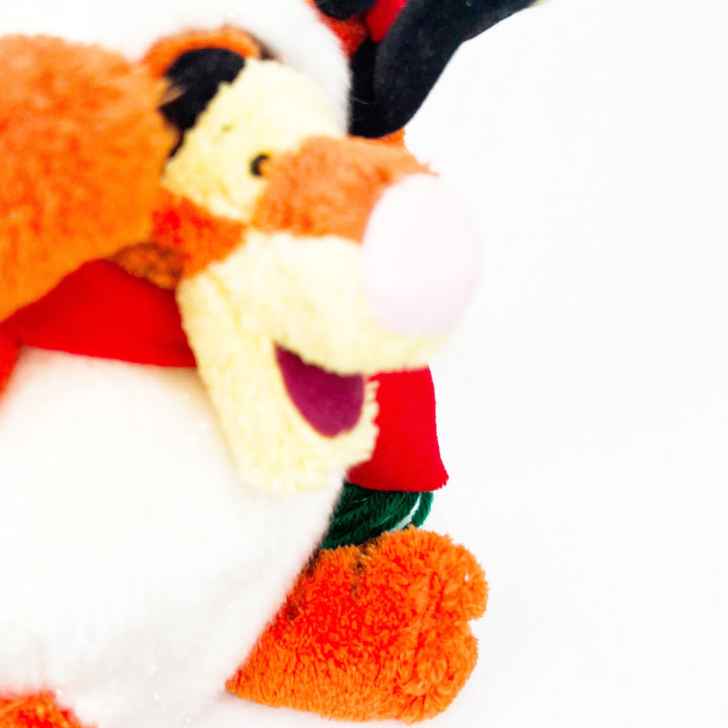 Disney Store Tigger Snowball Snowman Christmas Winnie the Pooh Plush