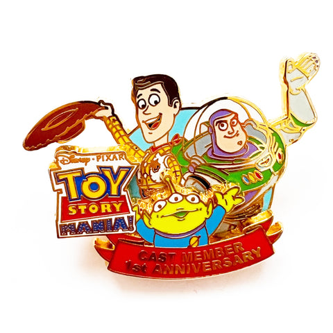 Disney Toy Story Mania Cast Member 1st Anniversary Little Green Man LE Pin