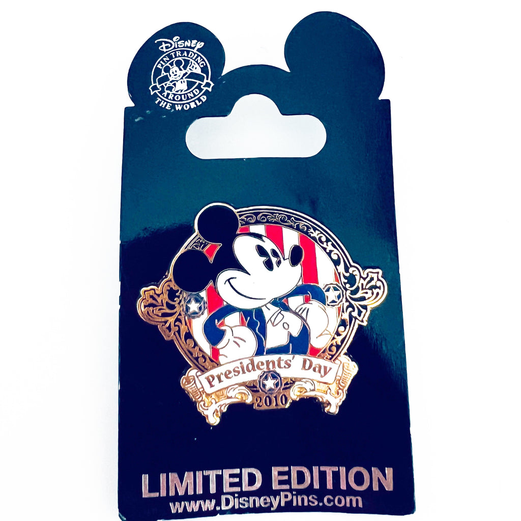 Disney President's Day 2010 American Flag USA United States Patriot Mickey Mouse Pin