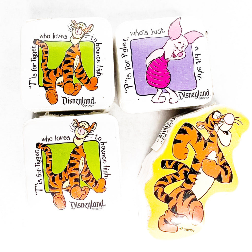 Vintage Disneyland Winnie The Pooh Magic Towel Tigger Piglet 4pc Mix Bundle