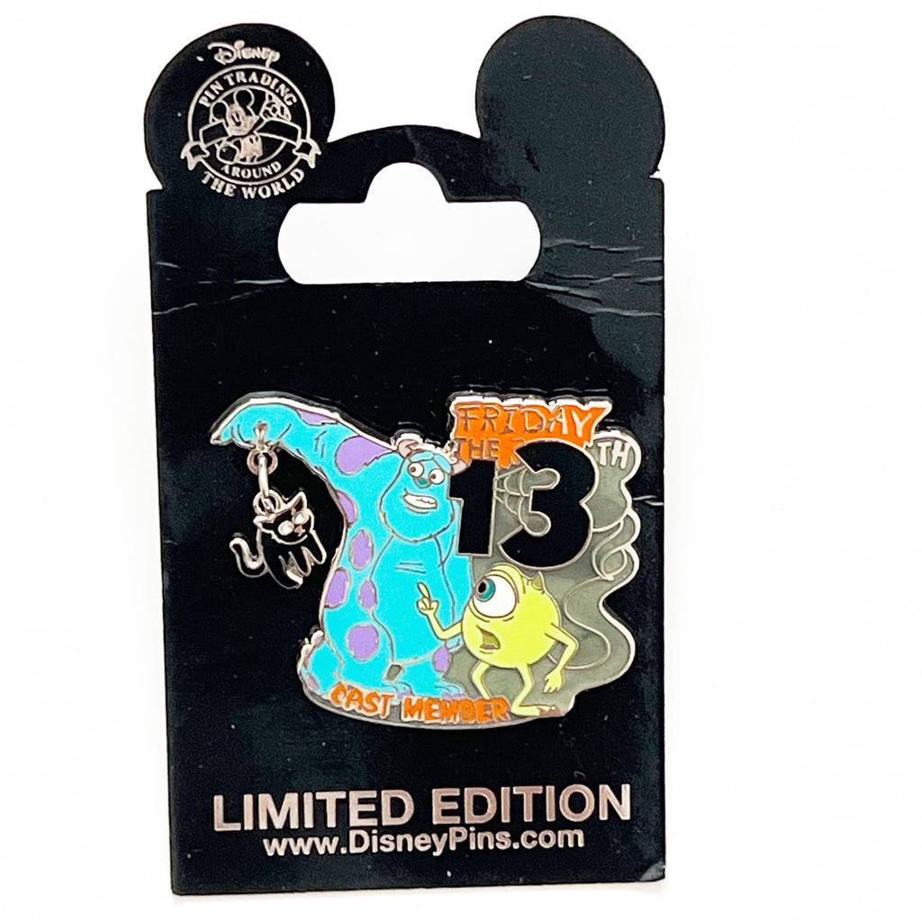Disney Cast Exclusive Sulley & Mike Mondters Inc Friday The 13th Pin