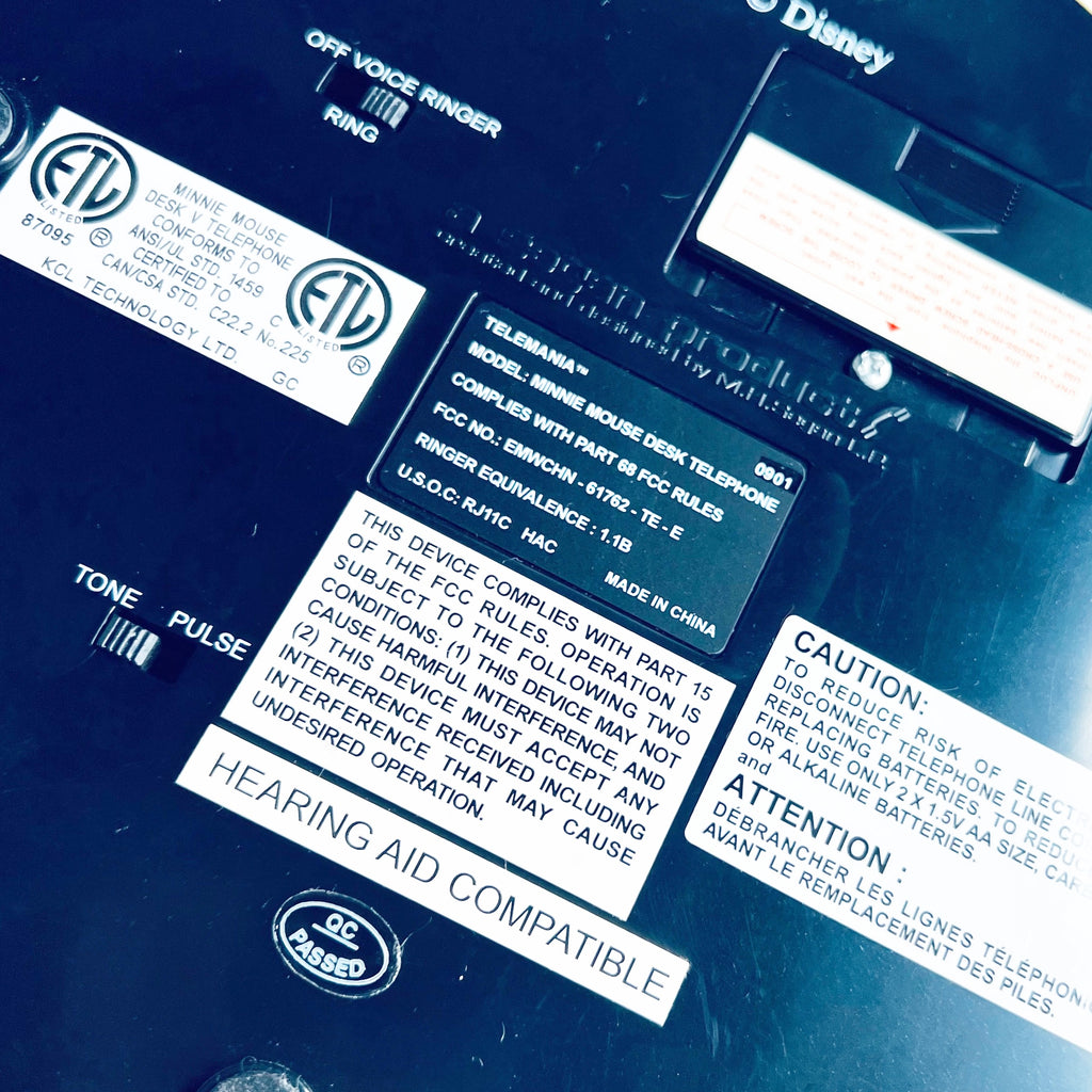 Vintage Disney Minnie Mouse Desk Telephone