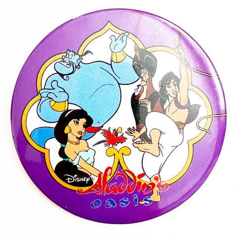 Vintage Disney Aladdin's Oasis Disneyland Button