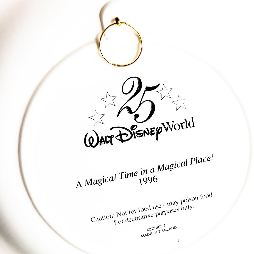 Walt Disney World 3D Plate 1996 Mickey Mouse Genie Tinkerbell Magical Time Place Plate