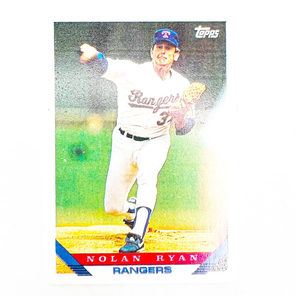 Nolan Ryan 1993 Topps Limited Edition #571/5000 Ceramic Texas Rangers Collectors Plate & Card