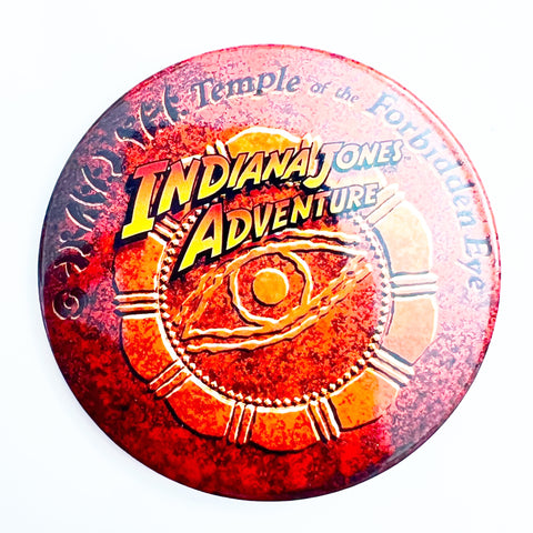 Vintage Indiana Jones Adventure Pinback Button