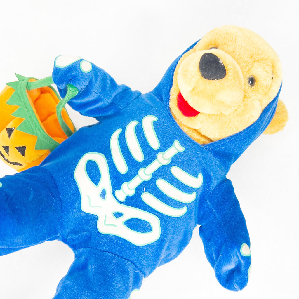 Disney Store Winne Pooh Skeleton Costume Halloween Trick Or Treat Jackolantern Pumpkin Plush