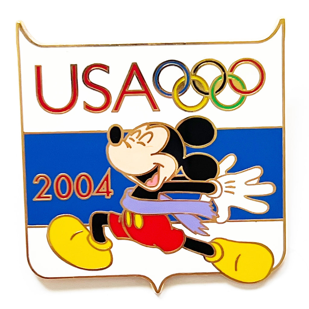 Disney WDW Mickey Mouse All American Pin Festival Olympics 2004 USA Pin