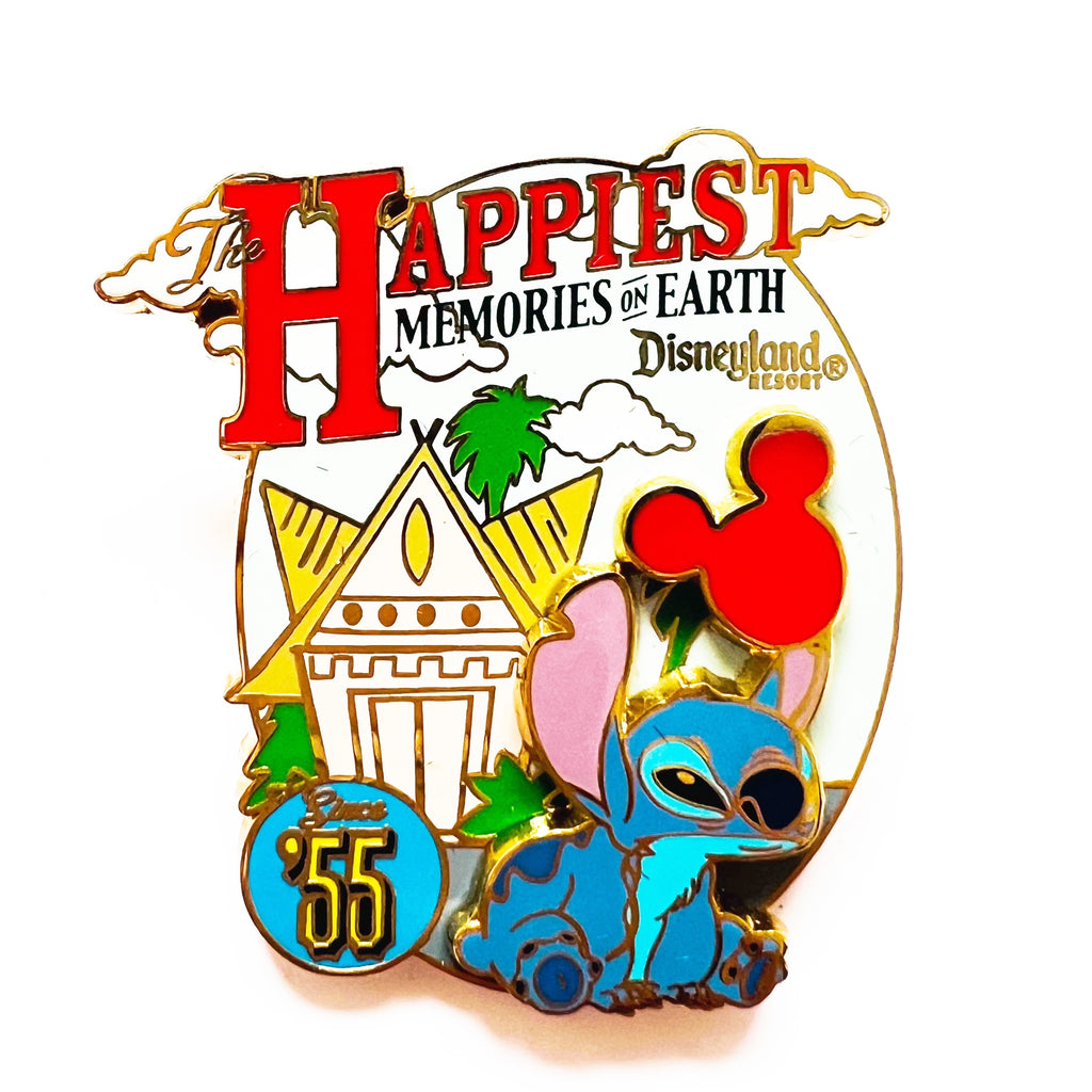 Disneyland Happiest Memories on Earth Collection Since 55 Stitch First Release Pin
