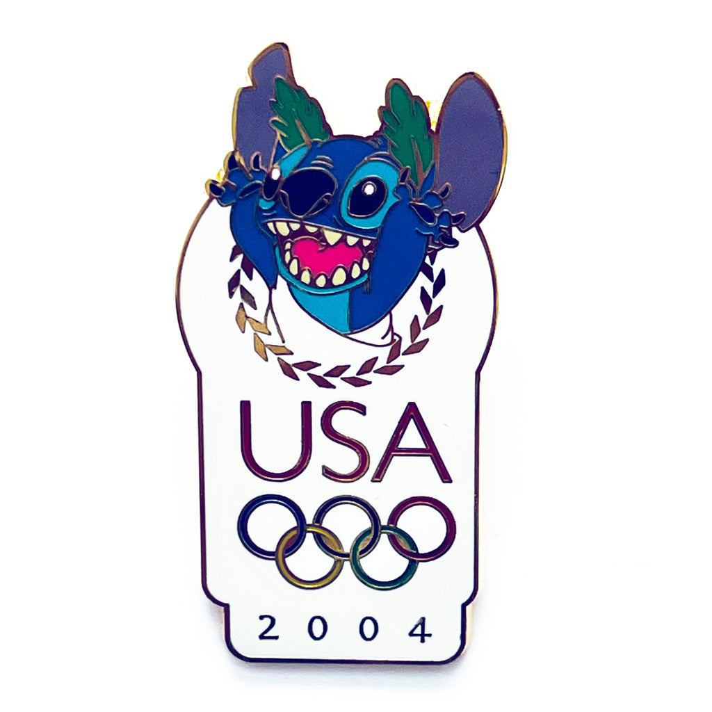 Disneyland Resort WDW Stitch USA Olympic Lilo and Stitch 2004 Pin