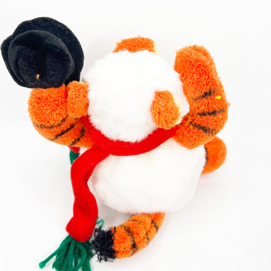 Disney Store Tigger Snowball Snowman Christmas Winnie the Pooh Plush