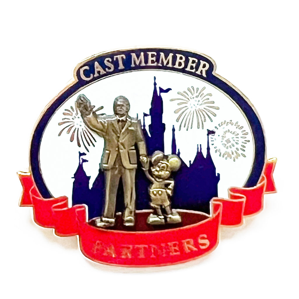 Disney Partners Cast Member Walt & Mickey Sleeping Beauty Castle Pin