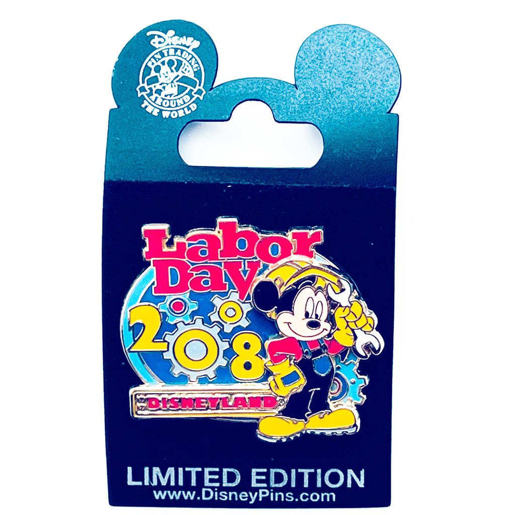 Disney Labor Day Mickey Mouse Construction Worker Tools Gears Hat Labor Limited Edition 1000 Pin