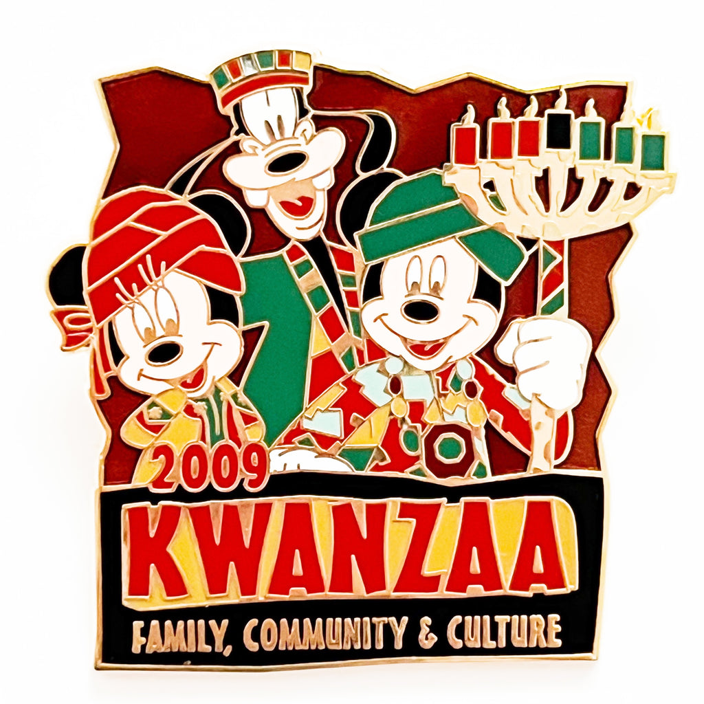Disney Kwanzaa Minnie Goofy Mickey Limited Edition 500 Pin