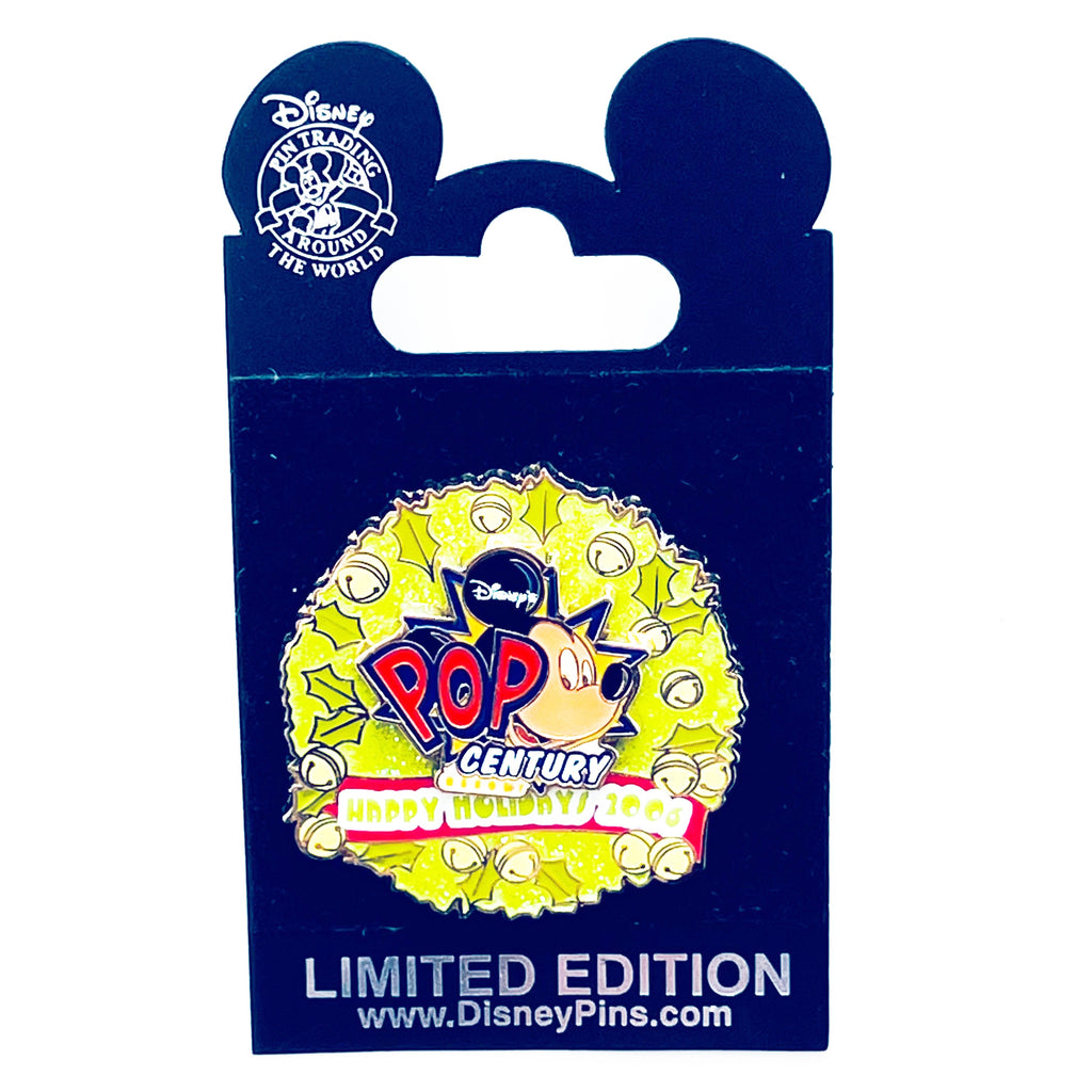 Disney Pop Century Resort Happy Holiday Wreath Mickey Mouse Limited Edition 750 Pin