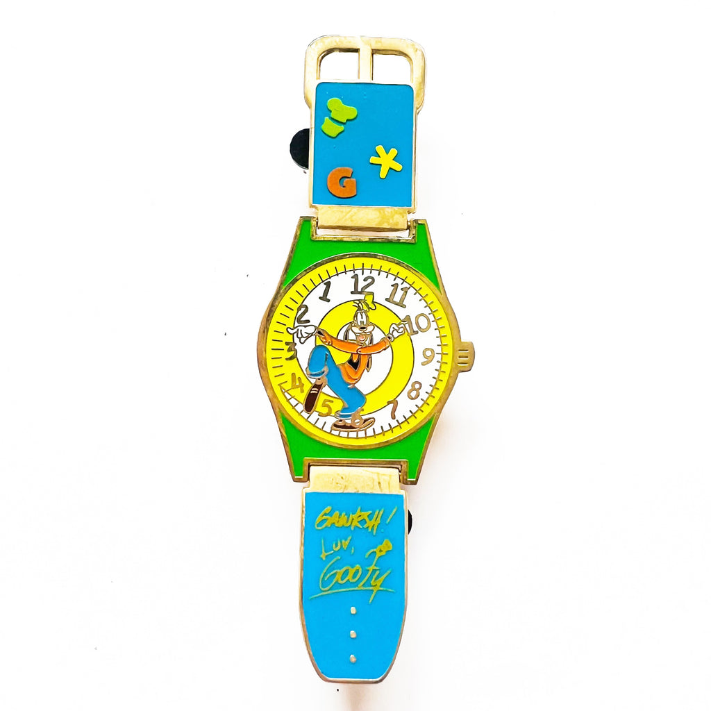 Disney Gawrsh, Luv Goofy! Hinged Wrist Watch Pin