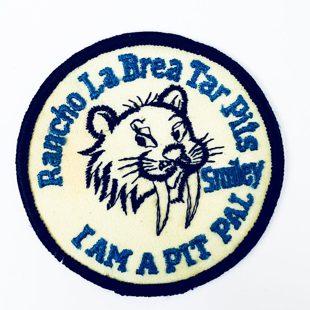 Vintage Rancho La Brea Tar Pits Embroidered Smiley Patch
