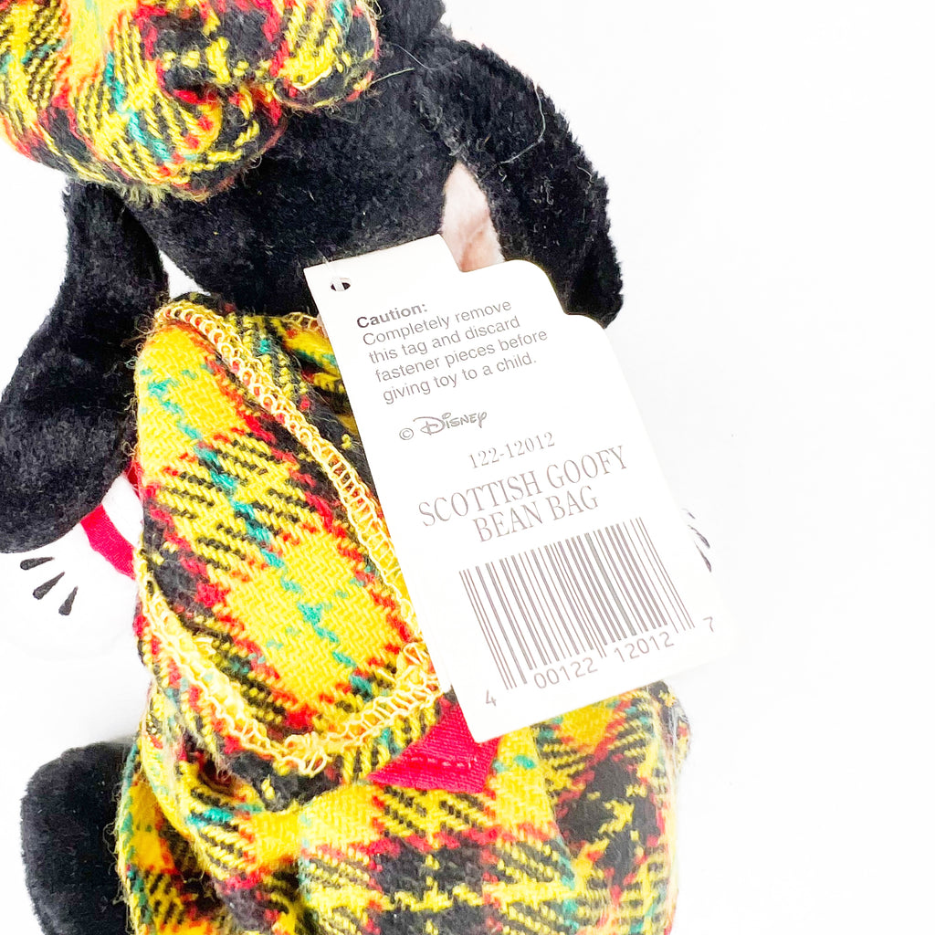 Disney Store Scottish Goofy Bean Bag Plush