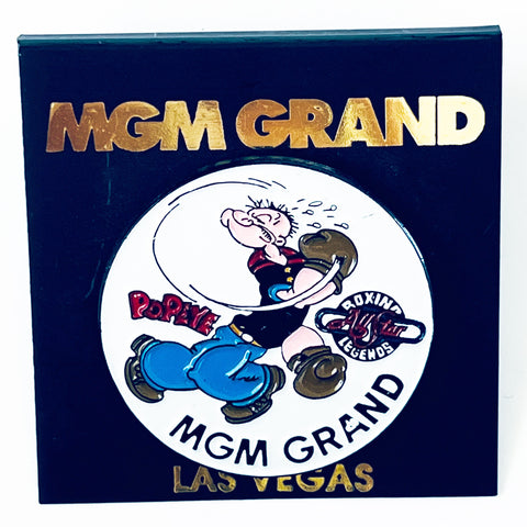 Vintage MGM Las Vegas Popeye Boxing Legends Pin